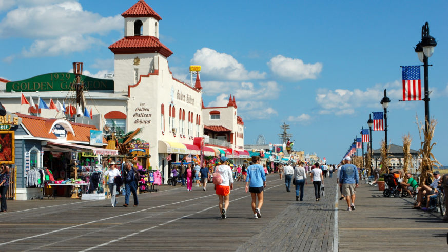 The Ocean City Boardwalk is a short one block away from Legacy Inn. It stretches for over 2 miles and is filled with fun shops, good eats, and great attractions for both kids and adults.